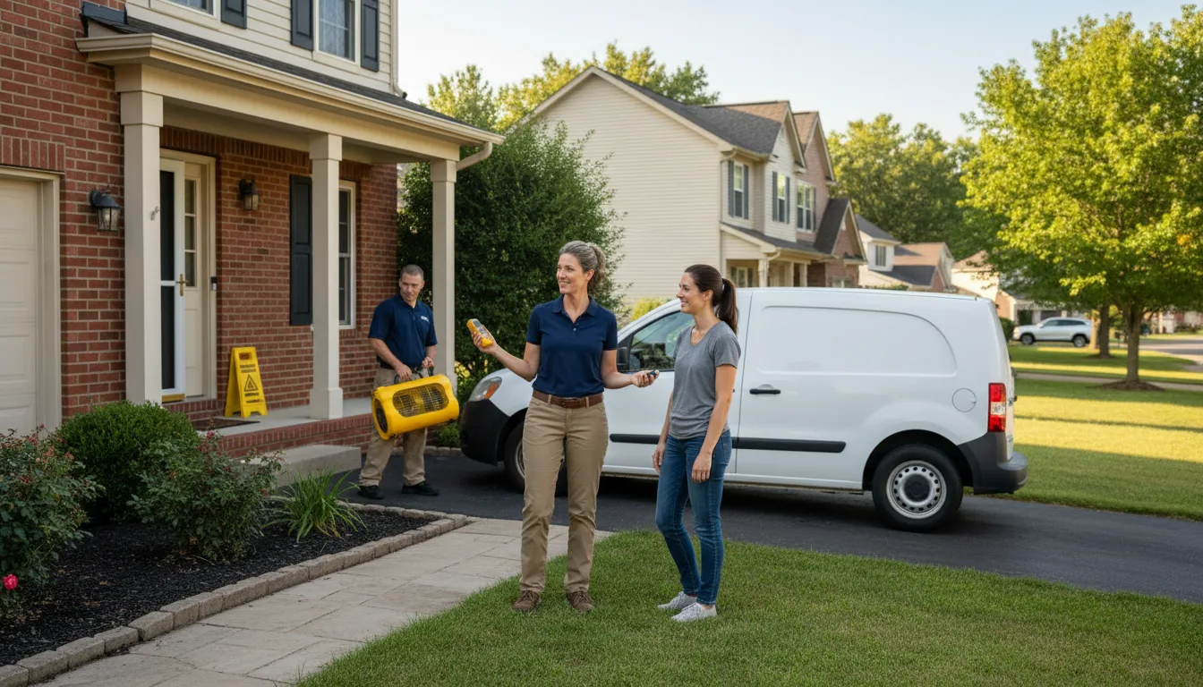 Residential water damage restoration in Glendora, MS